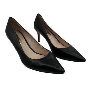 Louise et Cie Pointed Toe Black Heels Size 5 1/2 Women's